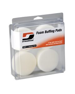 DYB76016 image(1) - Dynabrade 3" White Foam Polishing Pads (Four in clear Pkg.)
