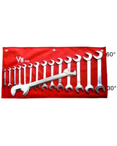 V-8 Tools WRE SET COMBO 14PC ANGLE 3/8-1-1/4