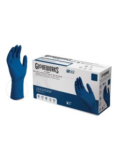 AMXGPLHD88100 image(0) - Ammex Corporation XL GlovePlus, HD P/F Extra Long Latex Gloves