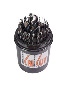 KNK29KK38DB image(1) - KnKut 29 Piece Drill Buddy Jobber Length Drill Bit Set with 3/8" Reduced Shank
