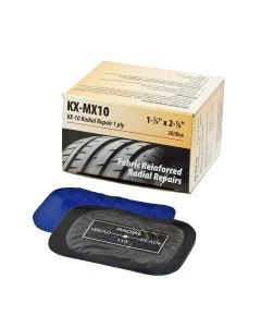 KEX Tire Repair COI MX Radial Repair Patch 1-7/8" x 2-7/8" (48mm x 73mm) 20 Count