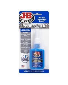 JBW24236 image(1) - J B Weld J-B Weld 24236 Perma-Lock Medium Strength Threadlocker - Blue - 36 ml.