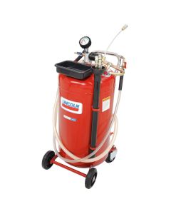 LIN3637 image(2) - Lincoln Lubrication Pneumatic Air Operated Red Portable Used Fluid Evacuator, 25 Gallon