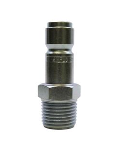 Amflo 1/2" Coupler Plug with 1/2" Male threads Automotive T Style- Pack of 10