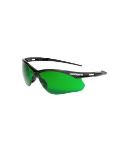 SRW50008 image(0) - Jackson Safety - Safety Glasses - SG Series - I.R 3.0 - Black Frame - Hardcoat Anti-Scratch - Light Cutting & Brazing