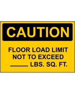 CSUCU8375289 image(1) - Chaos Safety Supplies Floor Load Limit Sign