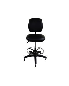 Workbench Chair w/ vinyl seat and backrest