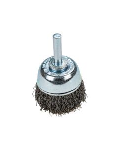 Command PRO Cup Brush Crimped, 1-1/2 in x .014 in x 1/4 in Shank, Bulk