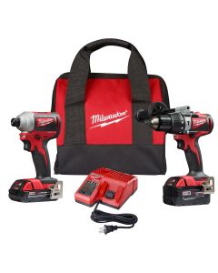 MLW2893-22CX image(0) - Milwaukee Tool M18 BRUSHLESS HAMMER DRILL/IMP DRIVER 2-TOOL COMBO KIT