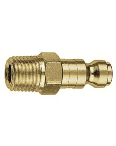 AMFCP1B-10 image(0) - Amflo 1/4" Brass Coupler Plug with 1/4" MNPT T Style- Pack of 10