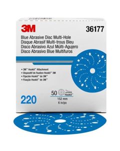 3M Hookit Blue Abrasive Disc Multihole 36177 (4PK)