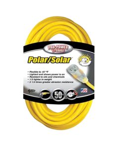 Coleman Cable 50 Foot Extension Cord Yellow