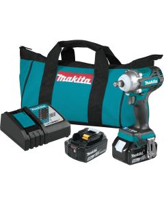 MAKXWT14T image(0) - 18V LXT&reg; Lithium-Ion Brushless Cordless 4-Speed 1/2" Sq. Drive Impact Wrench Kit w/ Friction Ring Anvil (5.0Ah)