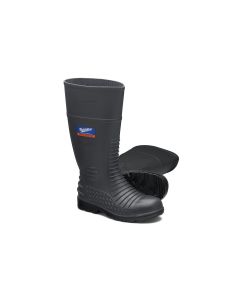 Steel Toe Gumboots-Waterproof, Metarsal Guard, Puncture Resistant Midsole, Grey, AU size 11, US size 12