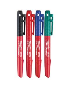 MLW48-22-3106 image(1) - Milwaukee Tool 4-PK FINE POINT COLORED INKZALLS MARKERS