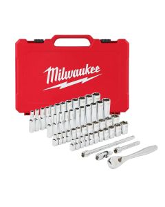 MLW48-22-9004 image(2) - Milwaukee Tool 1/4" Drive 50pc Ratchet & Socket Set - SAE & Metric