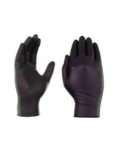 AMXGWBEN48100 image(1) - Gloveworks Black Nitrile PF Exam XL Gloves
