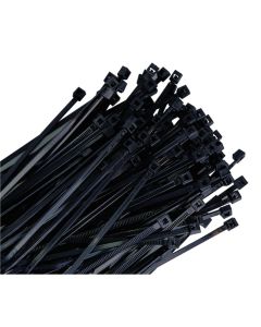 K Tool International 3-PACK Cable Zip Tie Tie 14 in. Black 100/bag 50 lb. Tensile