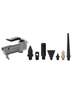 KTI71016 image(1) - K Tool International Air Blow Gun Kit 7 Tips
