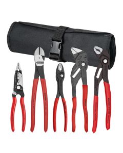 KNP9K0080150US image(0) - KNIPEX 5 Pc Core Pliers Set in Tool Roll