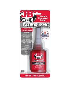 JBW27136 image(1) - J B Weld J-B Weld 27136 Perma-Lock High Strength Threadlocker - Red - 36 ml.