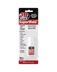 JBW33106 image(0) - J B Weld J-B Weld 33106 SuperWeld Glue - Clear Super Glue - 0.2 oz.