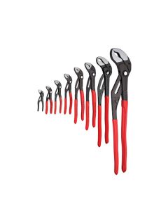KNP9K0080149US image(1) - KNIPEX Cobra&reg; QuickSet Water Pump Pliers Set contains 4", 5", 6", 7", 10", 12", 16" and 22"