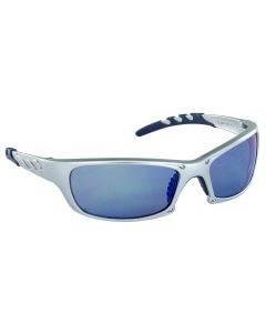 SAS Safety GTR Safety Glases w/ Silver Frames and Ice Blue Mirror Lens in Polybag