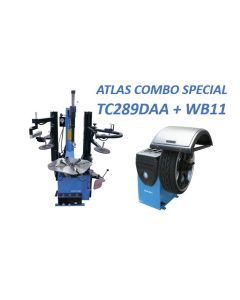 Atlas Equipment TC289DAA Rim Clamp Tire Changer + WB11 Wheel Balancer Combo Package