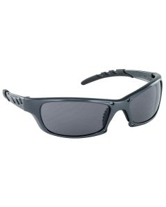 SAS Safety GTR High-Impact Charcoal Frame Poly Shade Gray Lens Safe Glasses, Eye Protection, in Polybag