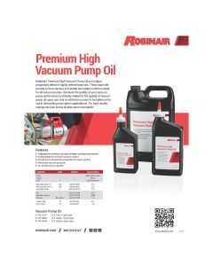 ROB13204 image(1) - Premium High Vacuum Pump Oil, Gallon Bottle (case of 4 bottles)