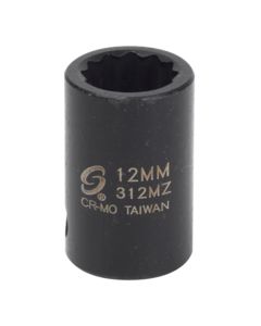 Sunex 3/8 in. Drive 12-Point 12 mm Impact S