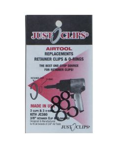 Just Clips 12PACK 3/8 ANVIL RETAINER CLIP REFILL KIT