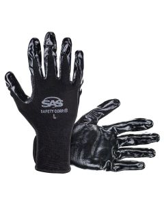 SAS640-1909 image(0) - SAS Safety 1-pr of Paws Nitrile Coated Palm Gloves, L