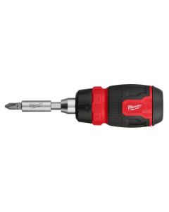 MLW48-22-2913 image(1) - Milwaukee Tool 8-in-1 Ratcheting Compact Multi-Bit Screwdriver